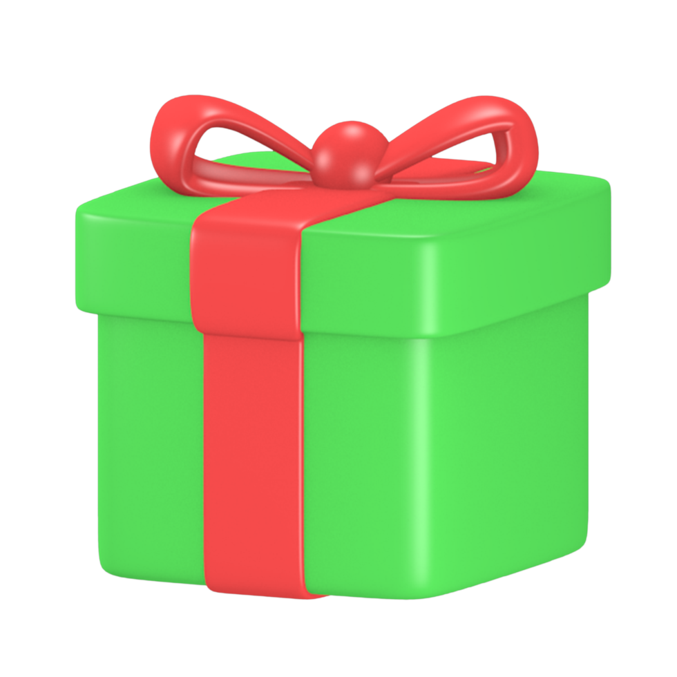 3d Render Cute Icon gift Winter Christmas png