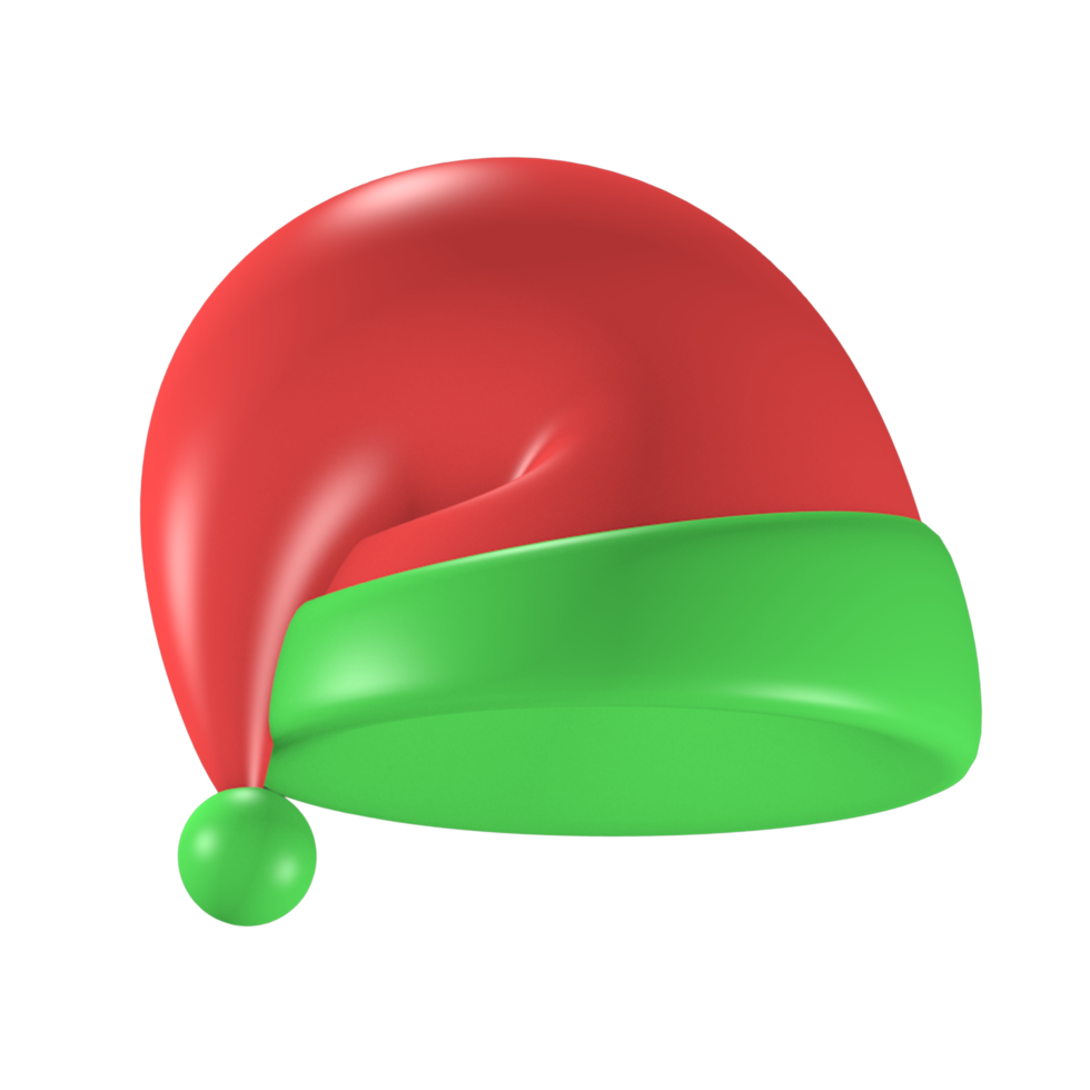 3d Render Cute Icon christmas hat Winter Christmas png
