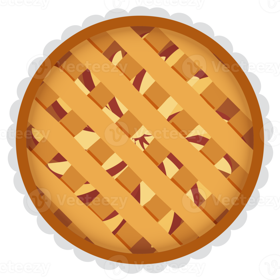 tarte aux pommes nourriture américaine. png