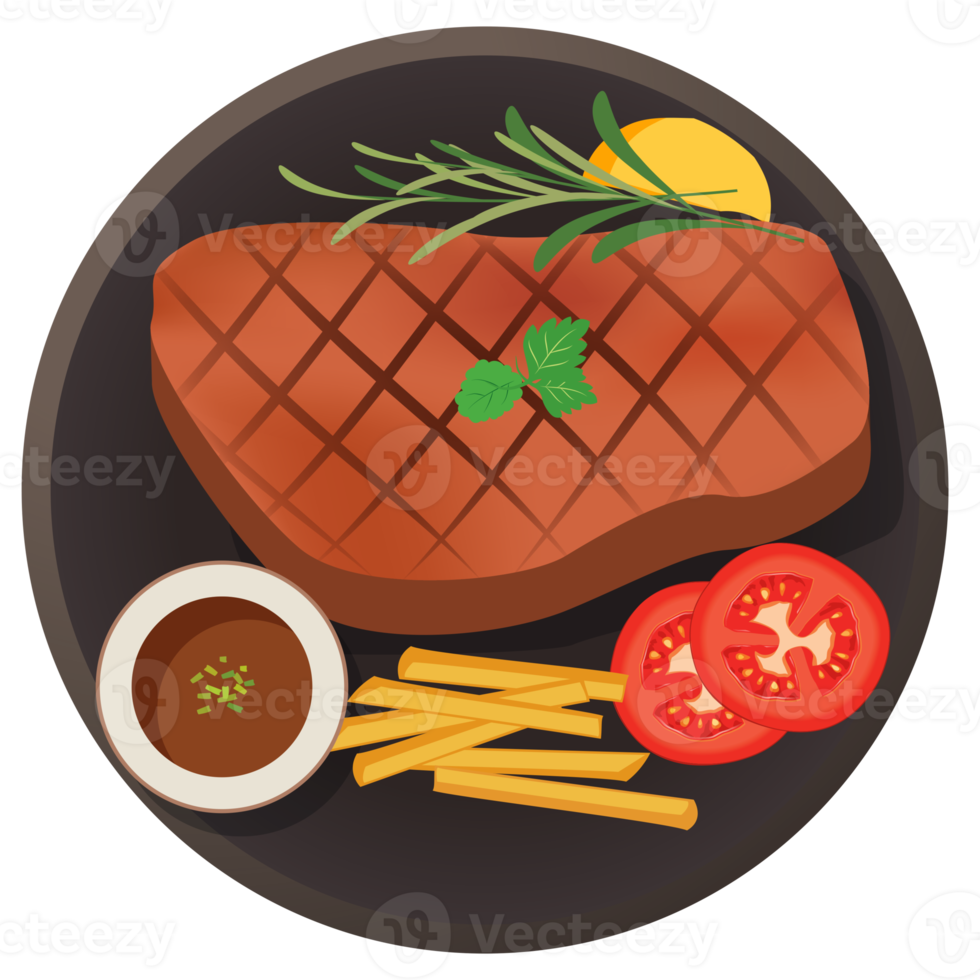 steak Amerikaans voedsel. png