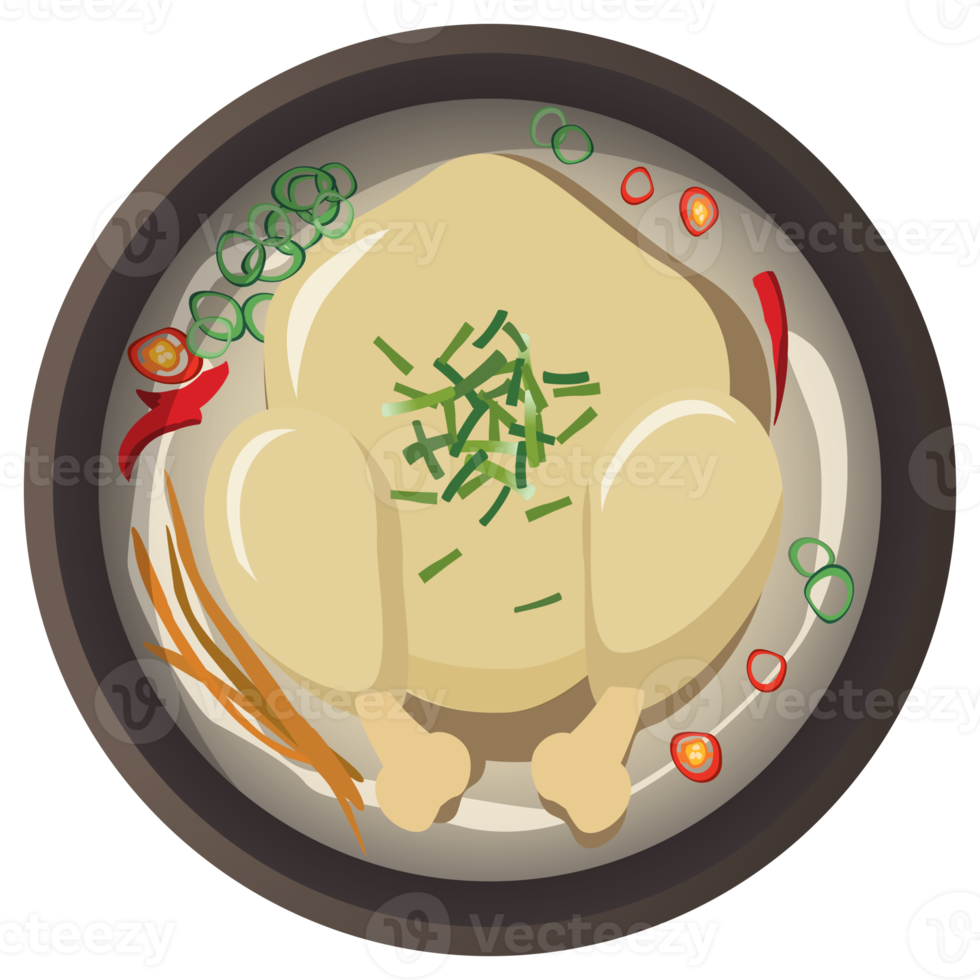 samgyetang Koreaans voedsel. png