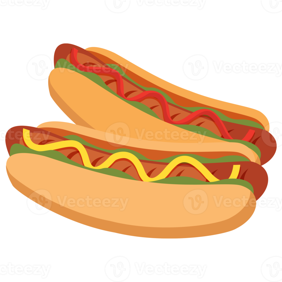 hot dog american food. png
