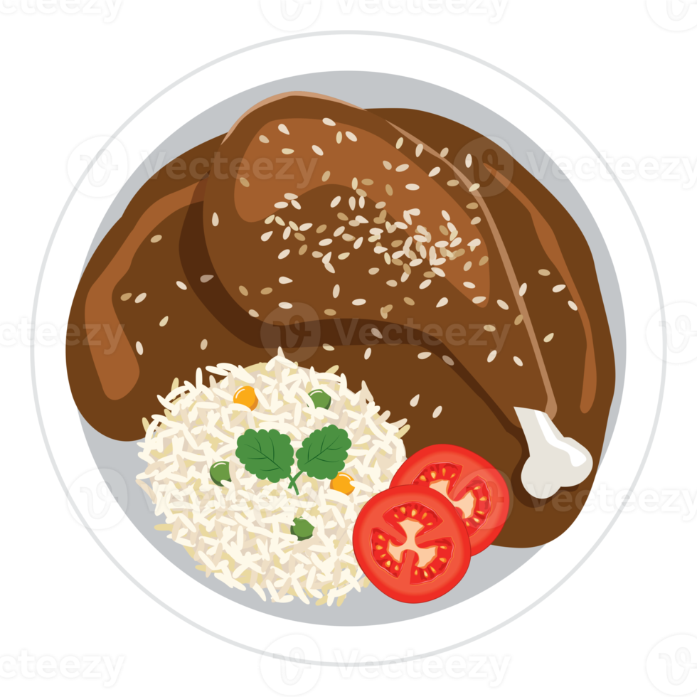 mole poblano mexican food. png