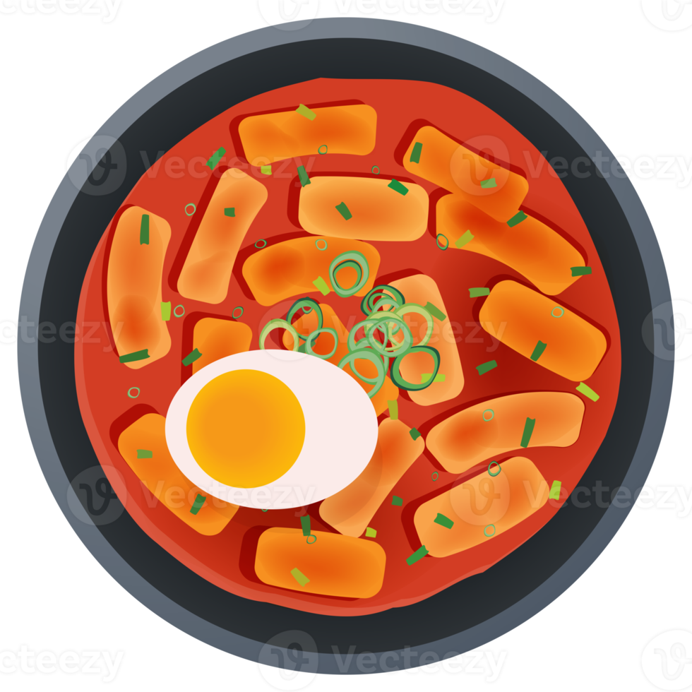 tteokbokki comida coreana. png