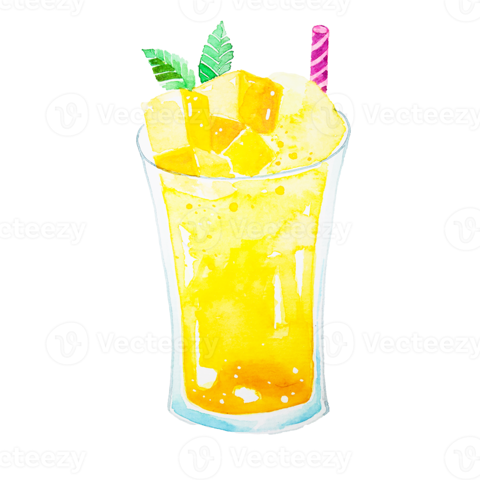 waterverf mango Frisdrank png