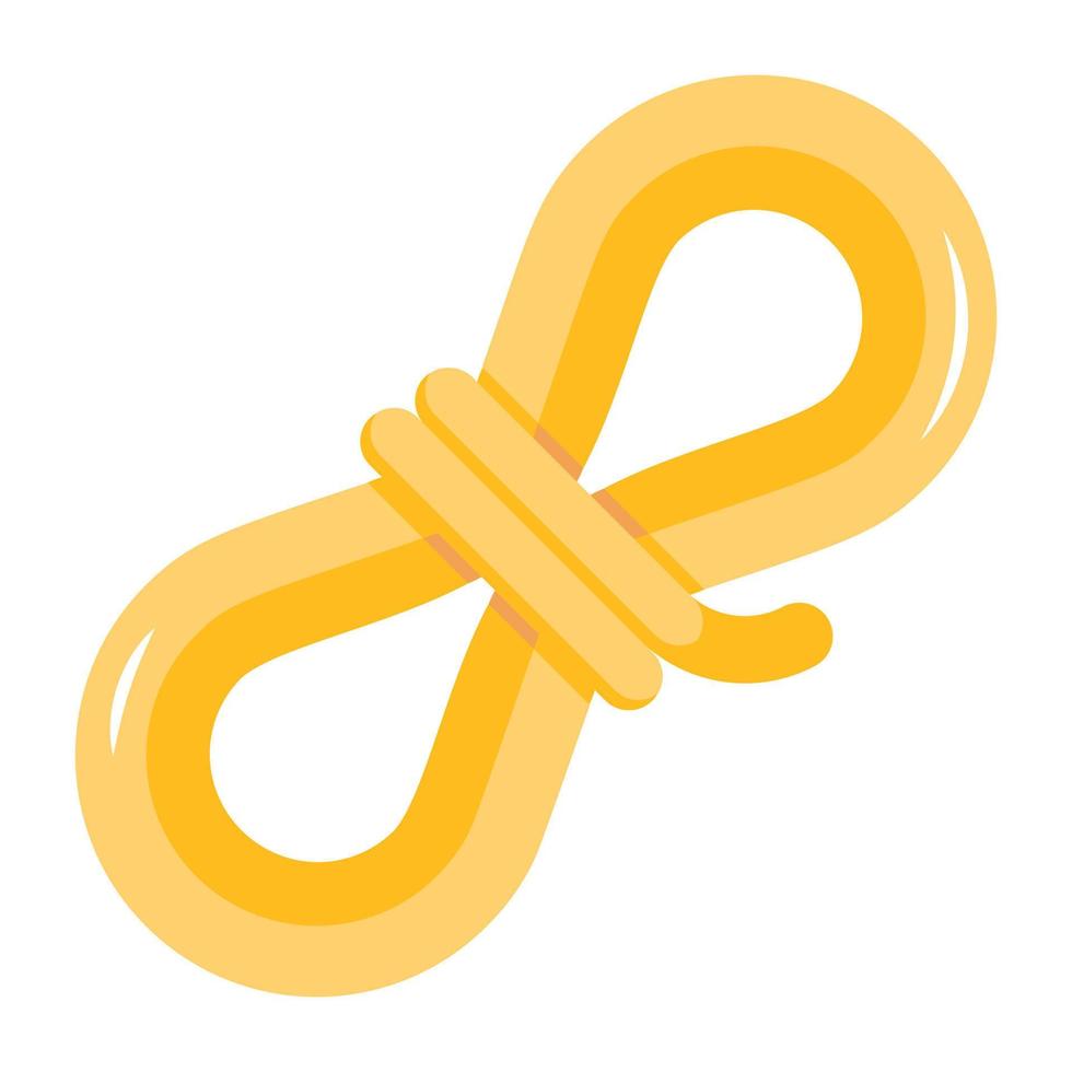 A rope roll flat vector icon