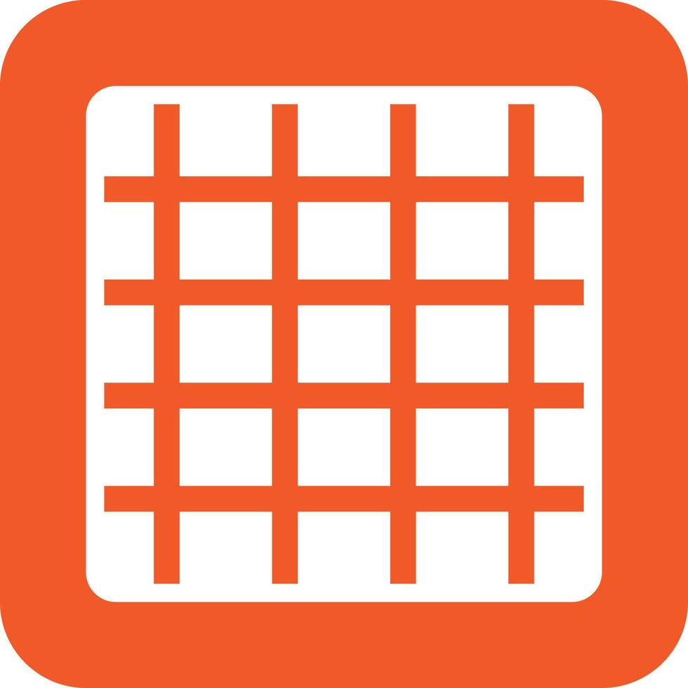 Grid On Glyph Round Background Icon vector