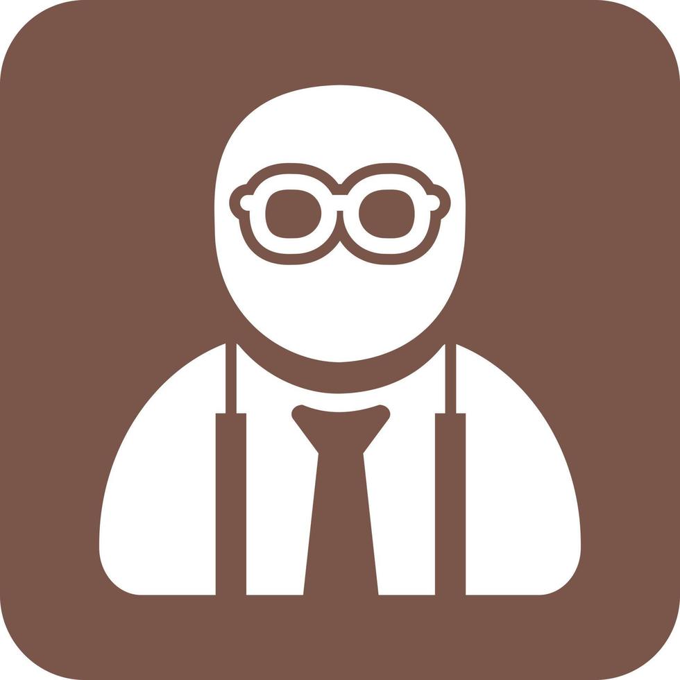 icono de fondo redondo de glifo nerd vector