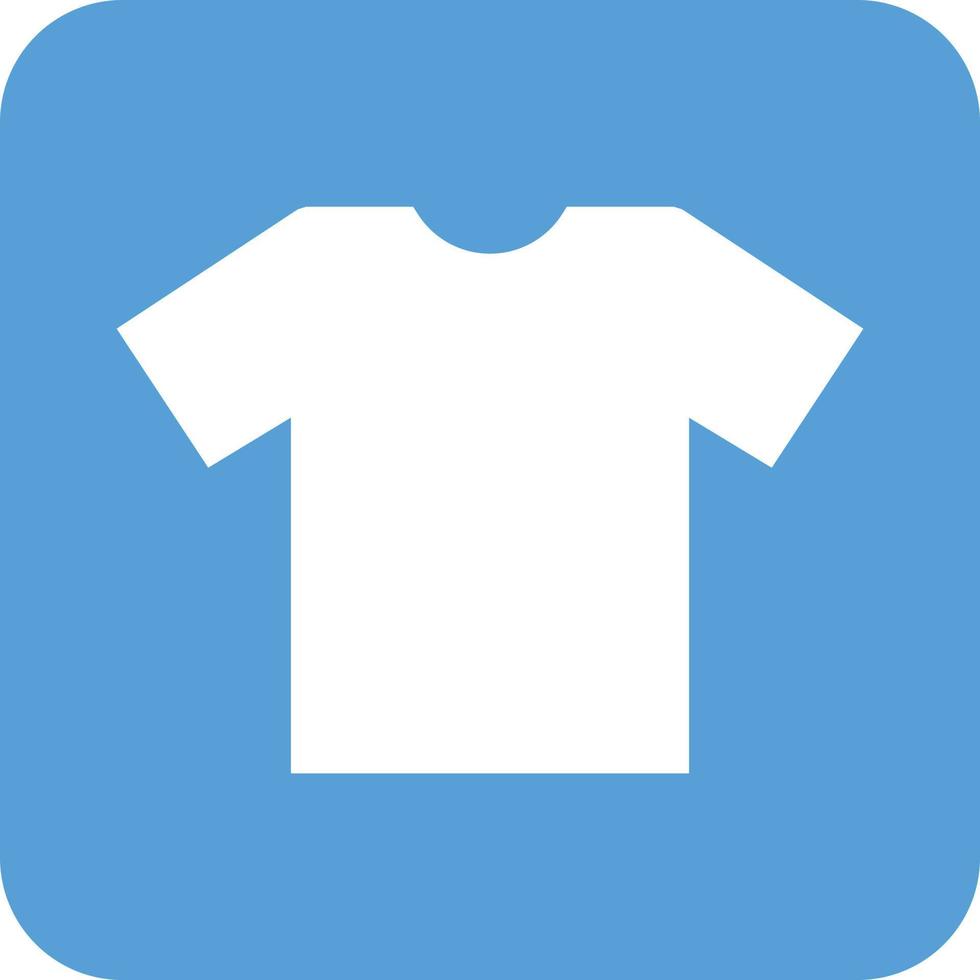 Plain T Shirt Glyph Round Background Icon vector