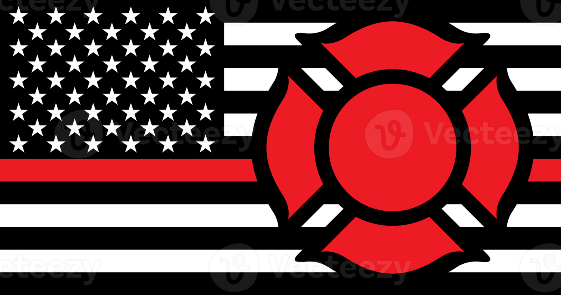 United States of America Thin Red Line Flag 13393279 PNG