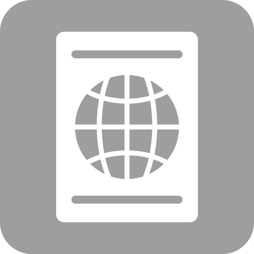 Global Report Glyph Round Background Icon vector