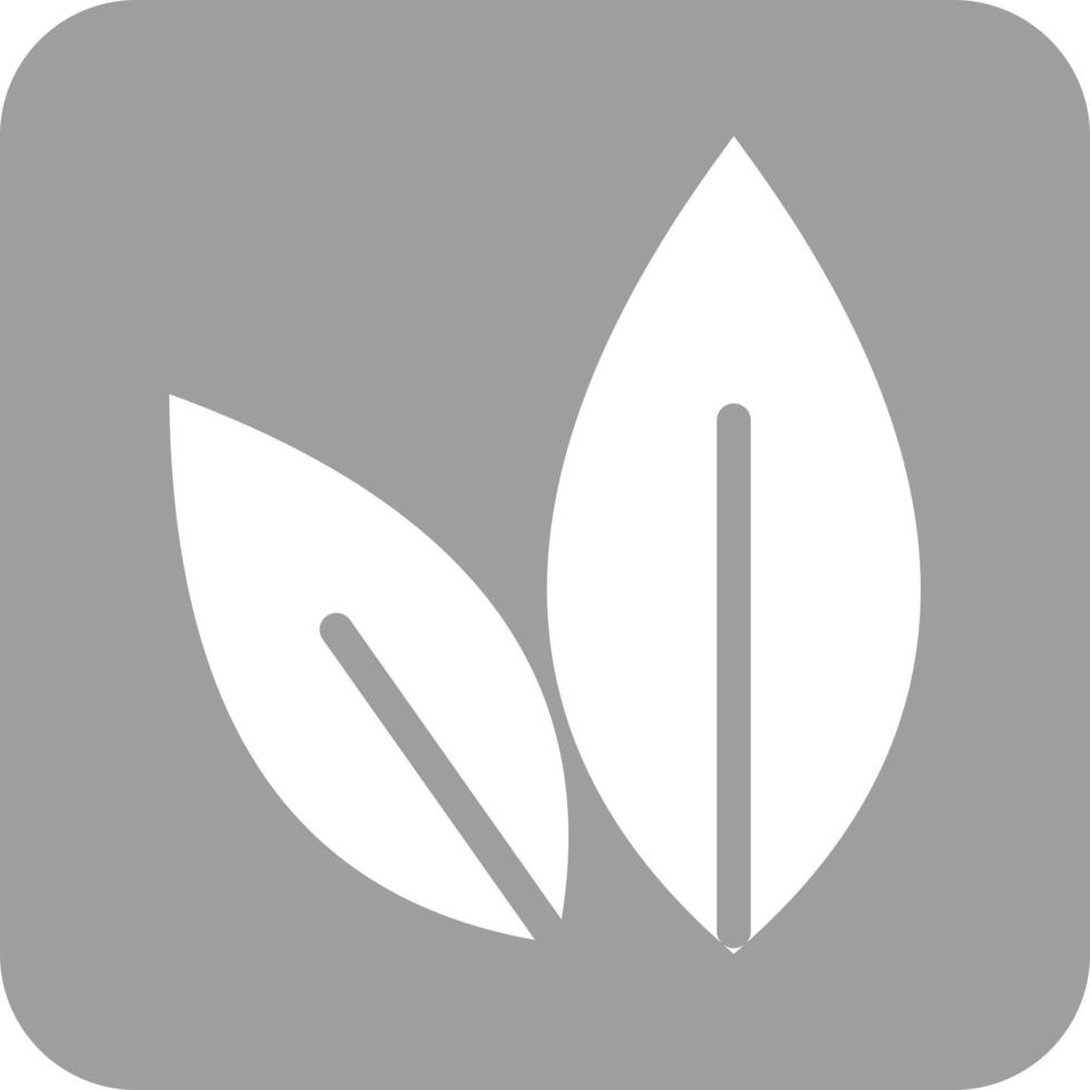 Leaves Glyph Round Background Icon vector