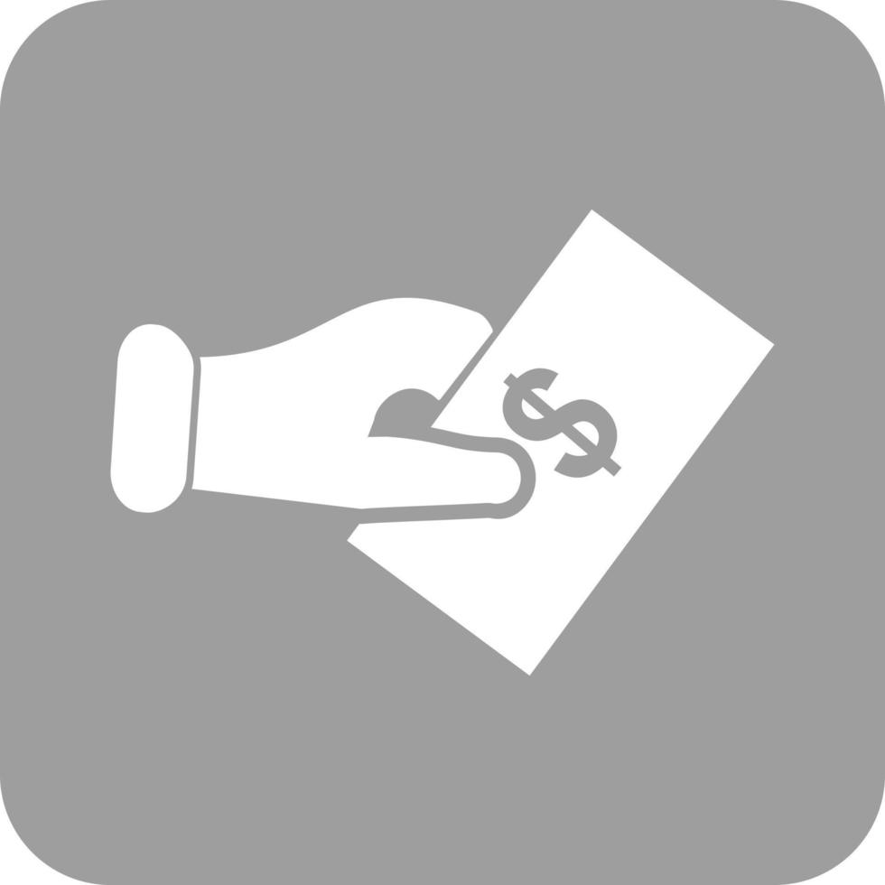 Payment I Glyph Round Background Icon vector