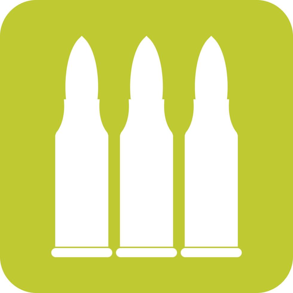 Bullets Glyph Round Background Icon vector
