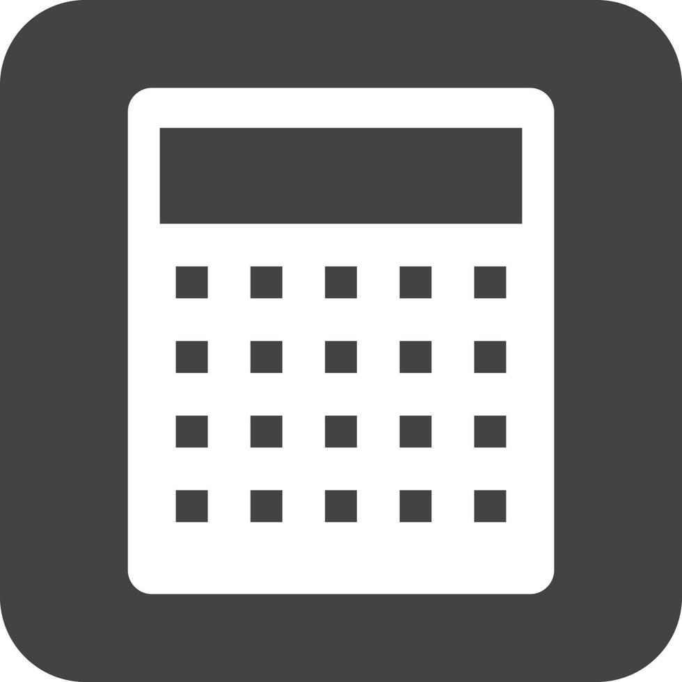 Calculations Glyph Round Background Icon vector
