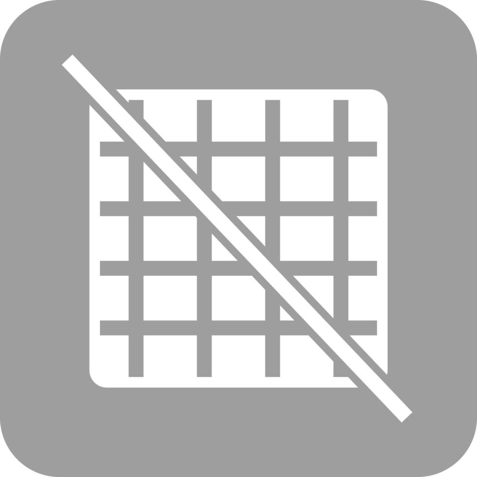 Grid Off Glyph Round Background Icon vector