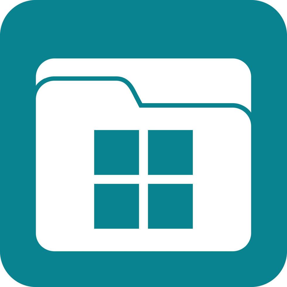 File Manager Glyph Round Background Icon vector