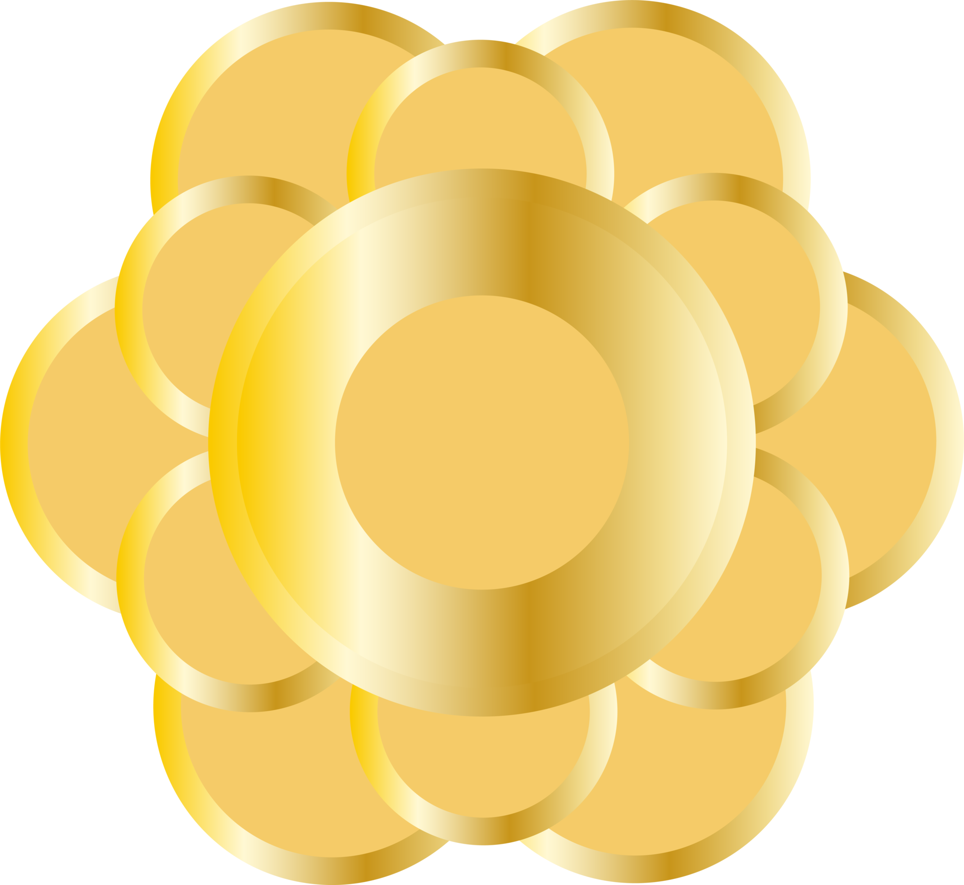 traditionelle chinesische blumen mit goldverlauf. desingelement des