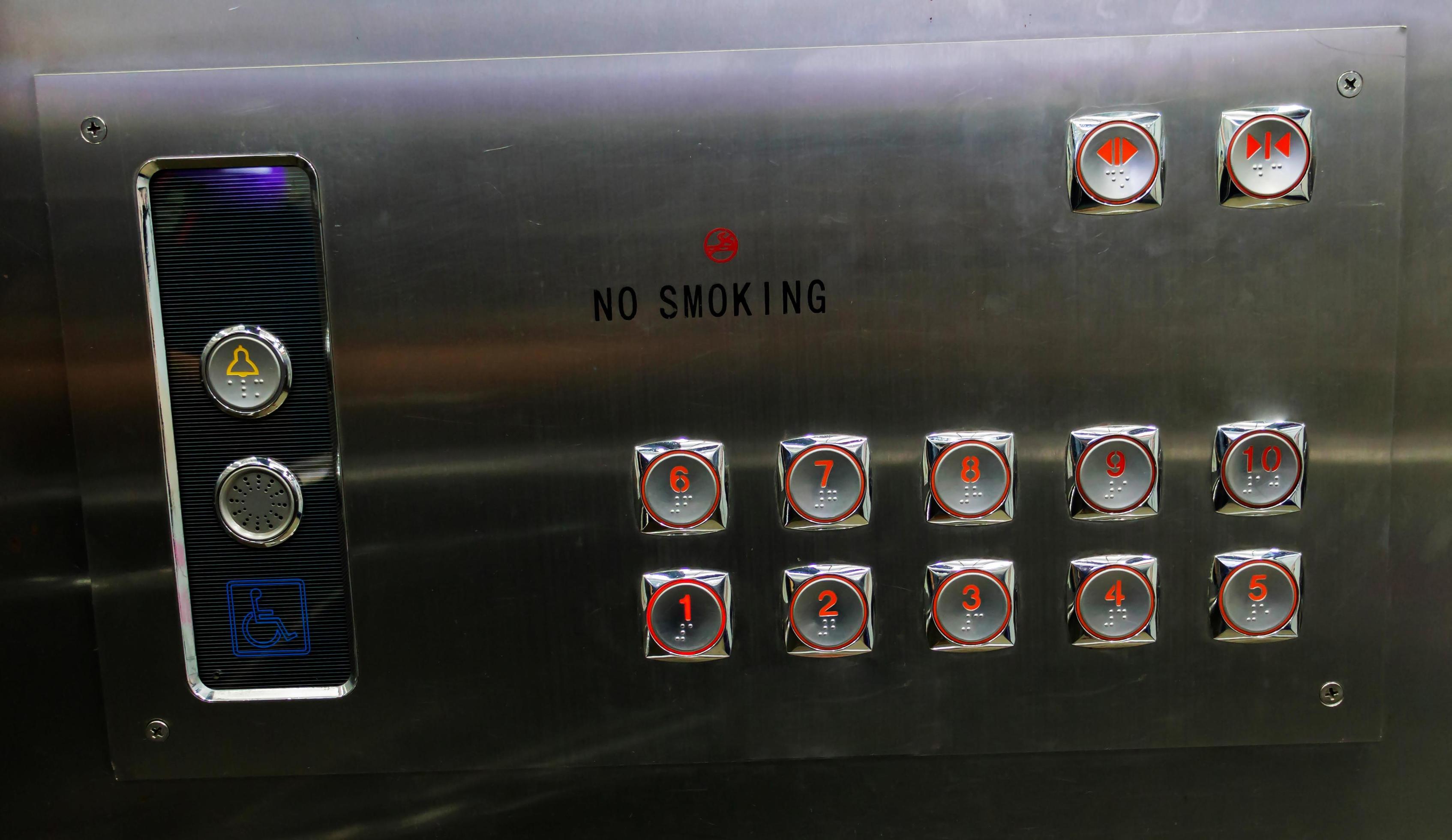 elevator control panel inside elevator 13394616 Stock Photo at ...