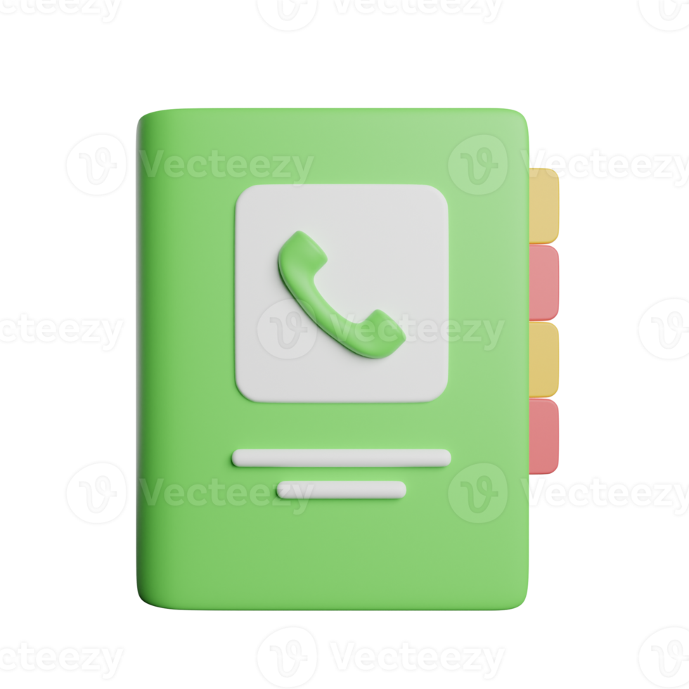 libreta de números de contacto png