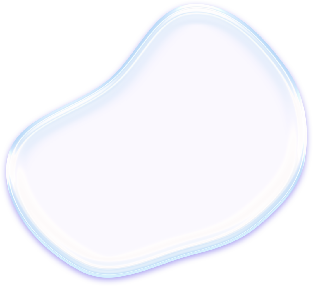 Liquid bubble blob element png