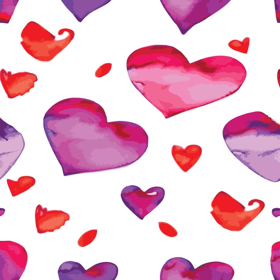 Heart pattern, vector seamless background. Can be used for wedding invitation, card for Valentine's Day or card about love.