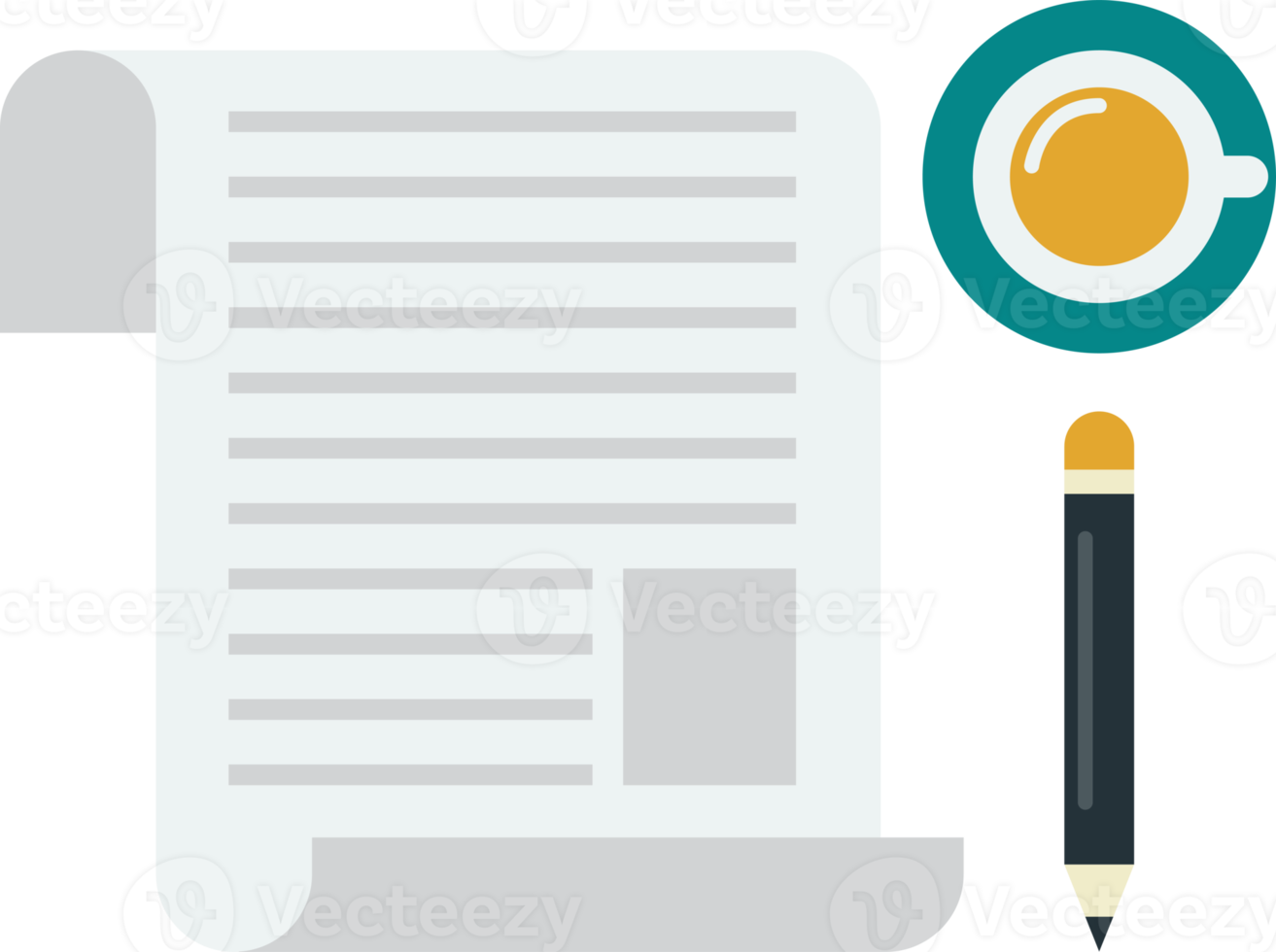 Report illustration in minimal style png