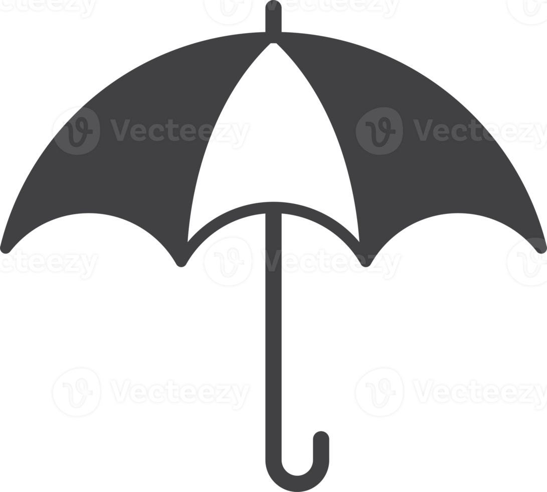 umbrella illustration in minimal style png