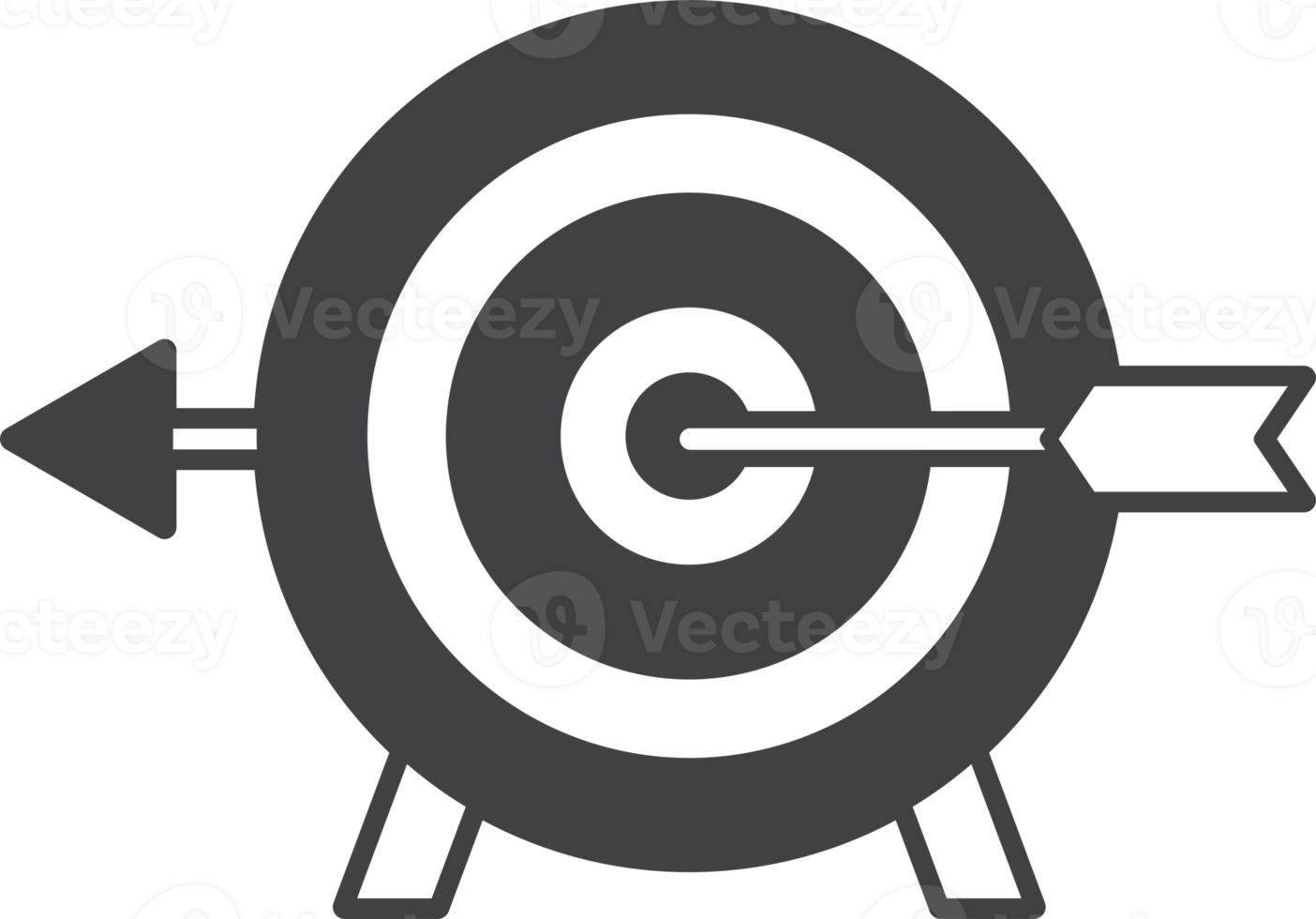 arrow and target illustration in minimal style png