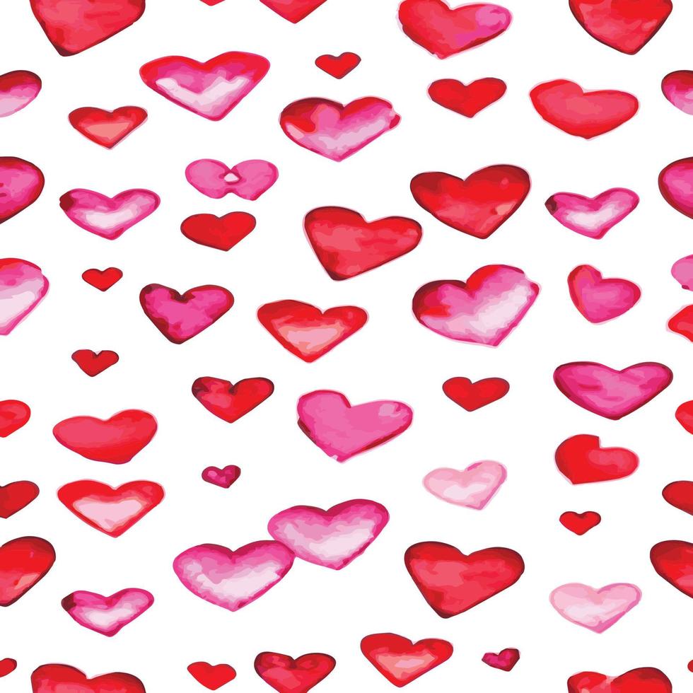 Heart pattern, vector seamless background. Can be used for wedding invitation, card for Valentine's Day or card about love.
