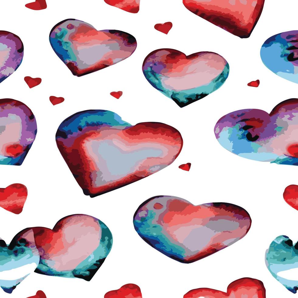 Heart pattern, vector seamless background. Can be used for wedding invitation, card for Valentine's Day or card about love.