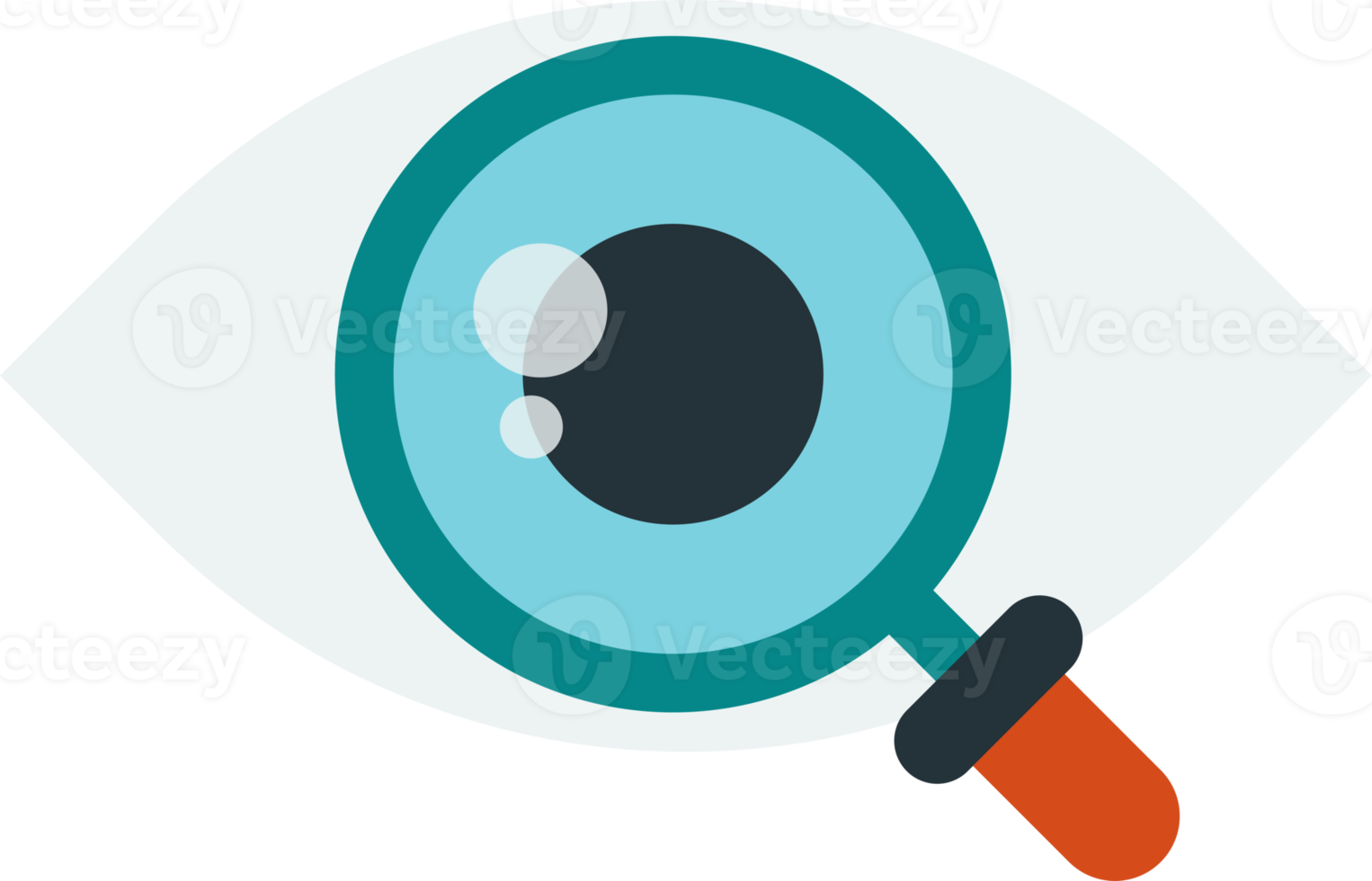 electronic eyes illustration in minimal style png