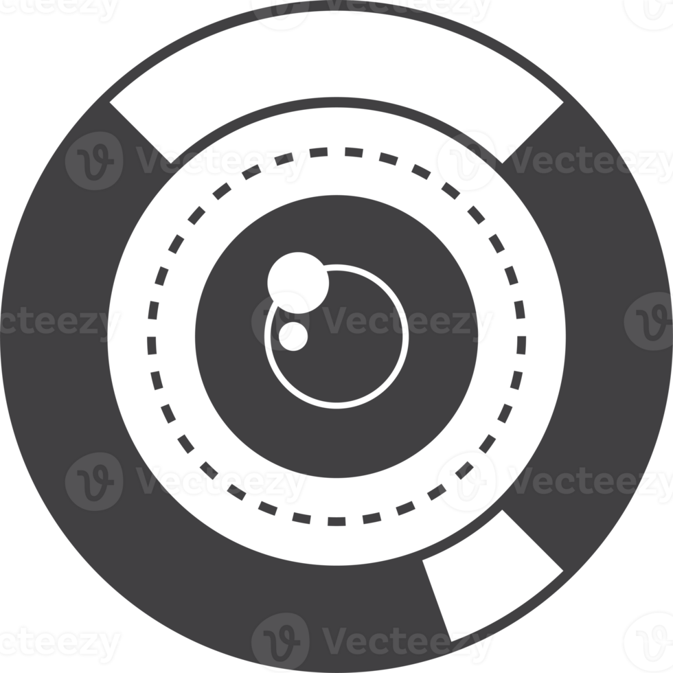 illustration des yeux électroniques dans un style minimal png