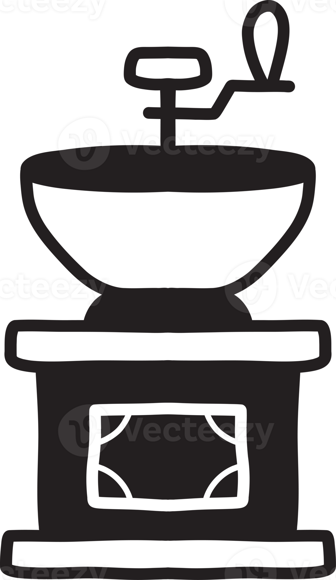 Hand Drawn manual coffee bean grinder illustration 13395413 PNG