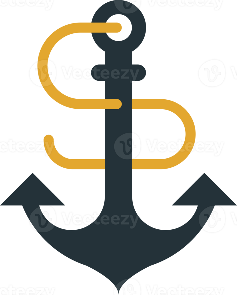 anchor illustration in minimal style png