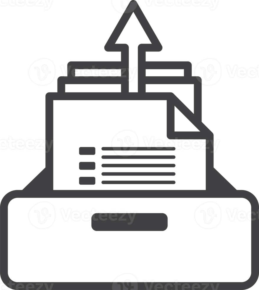 data upload illustration in minimal style png