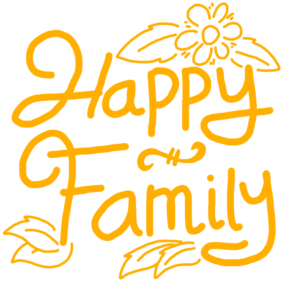 Happy Family Zitate Design png