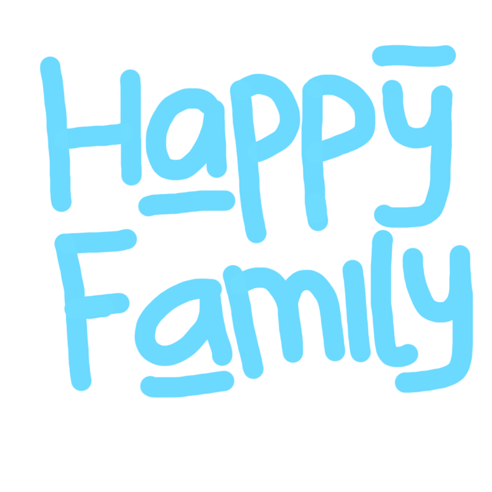 design de citações de família feliz png