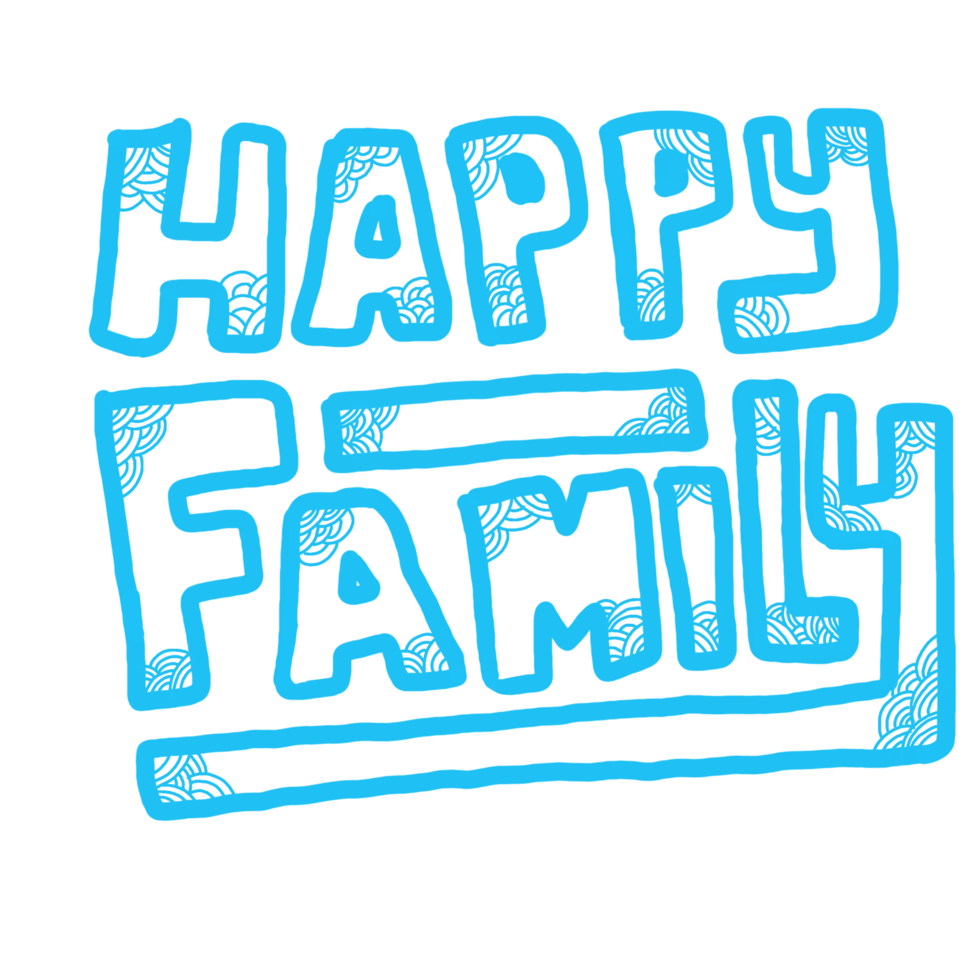 diseño de citas de familia feliz png