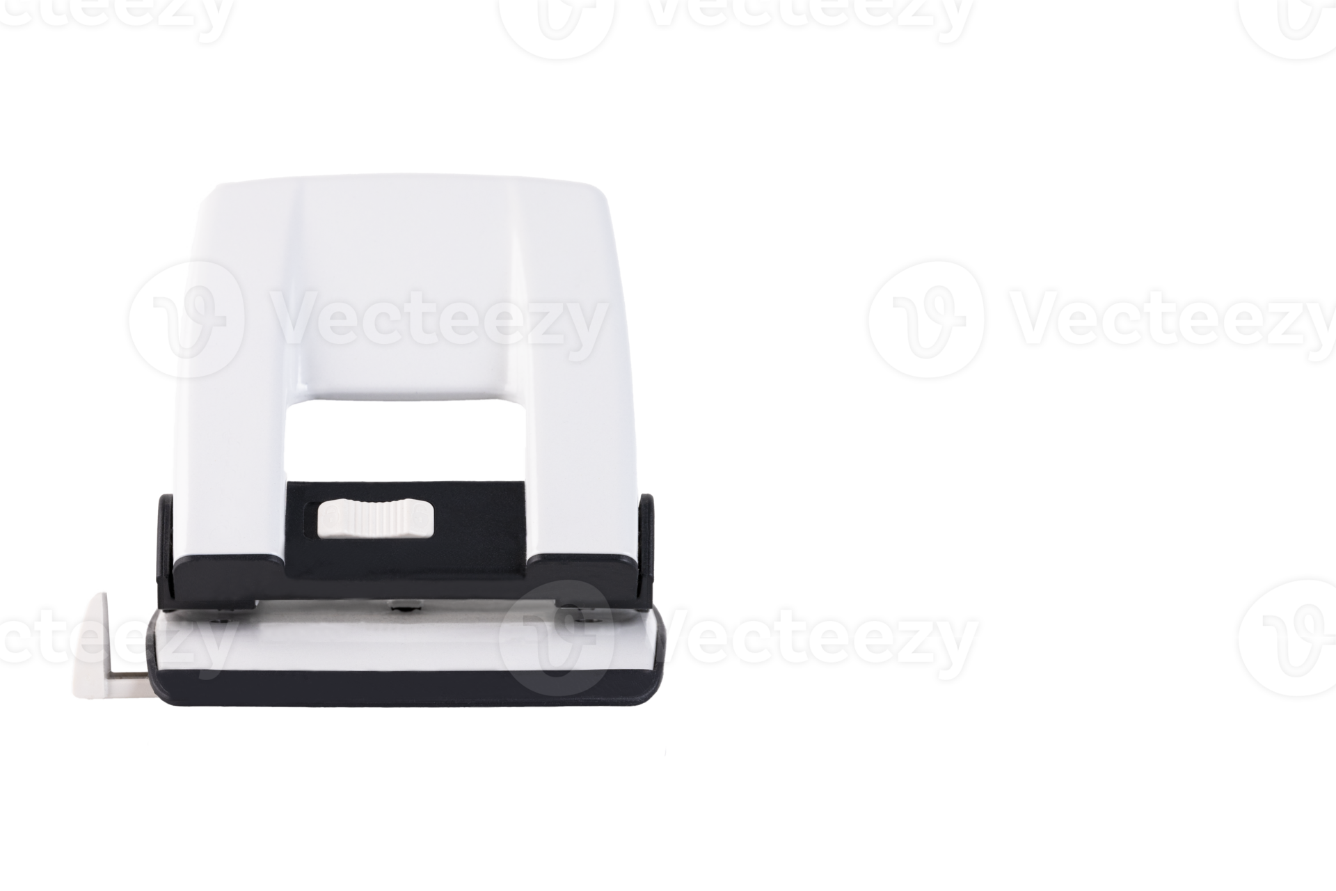 Hole punch, stationery white hole puncher on a transparent background