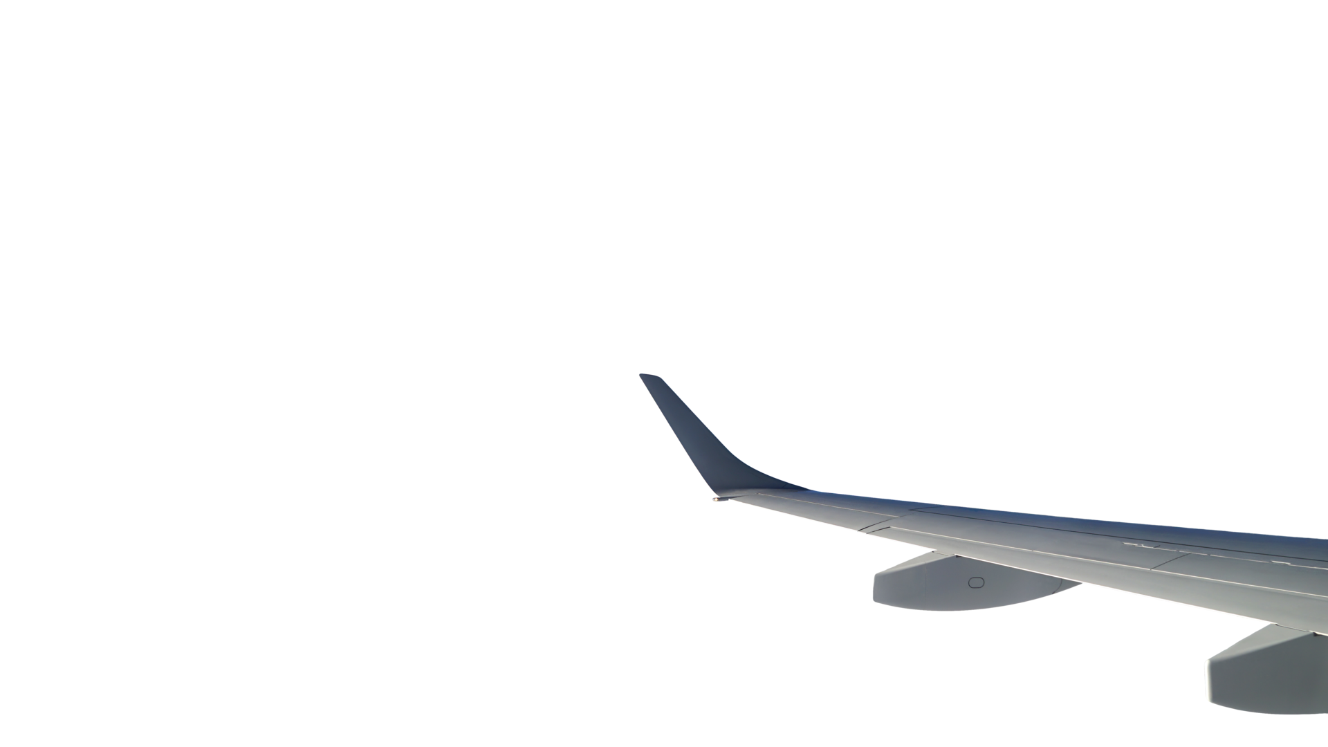 Free Wing of a flying plane, transparent isolated background. PNG. 13395760  PNG with Transparent Background