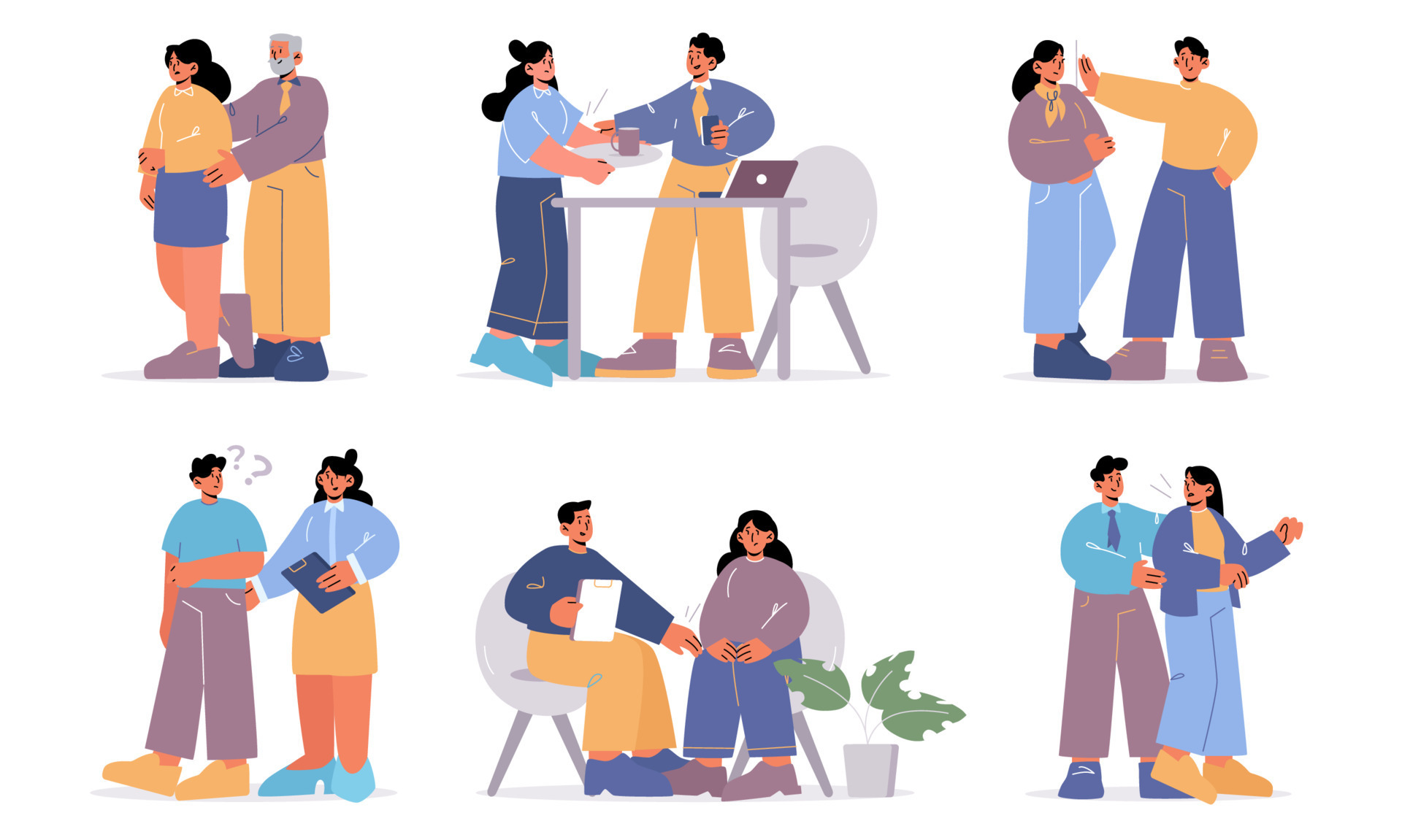 Sexual Harassment At Work Concept Employee Abuse 13396181 Vector Art sexual-harassment-at-work-concept-employee-abuse-13396181-vector-art