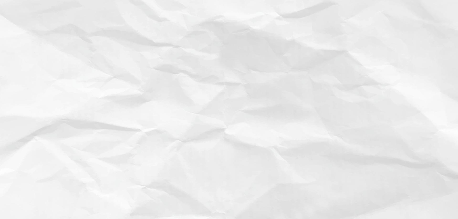 Crumpled paper texture realisric, crease sheet vector