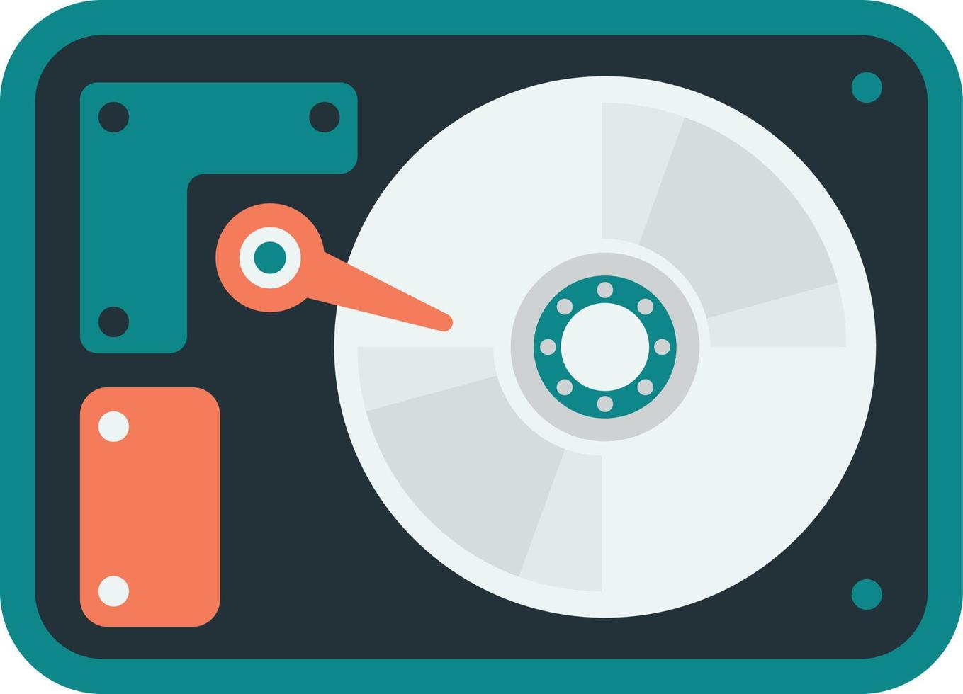 record player illustration in minimal style vector