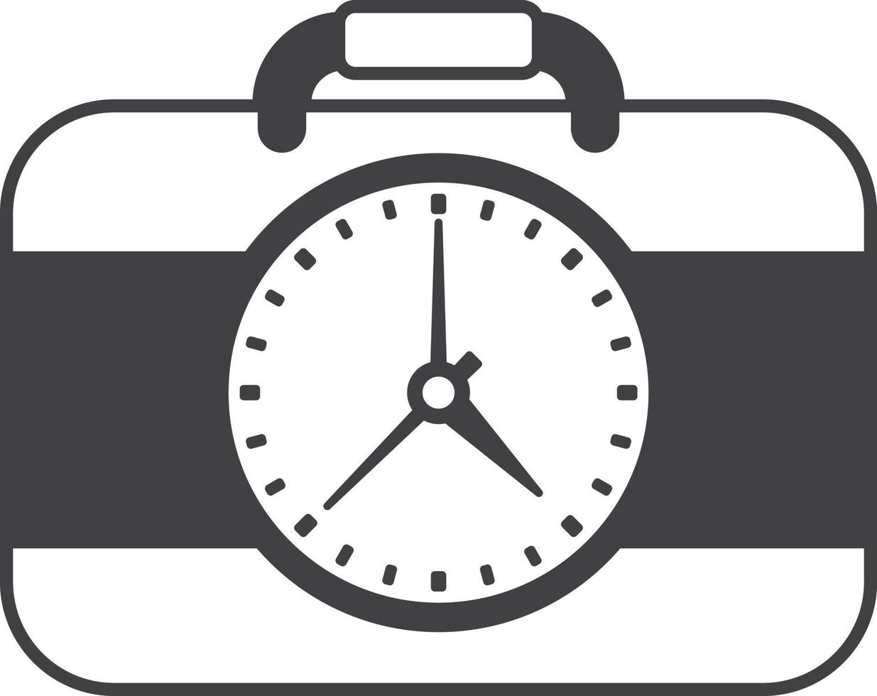 business bags and watches illustration in minimal style vector