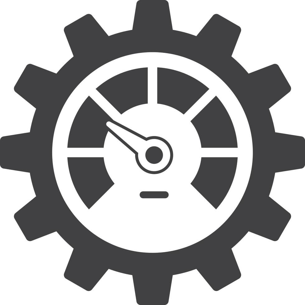 power gauge illustration in minimal style vector