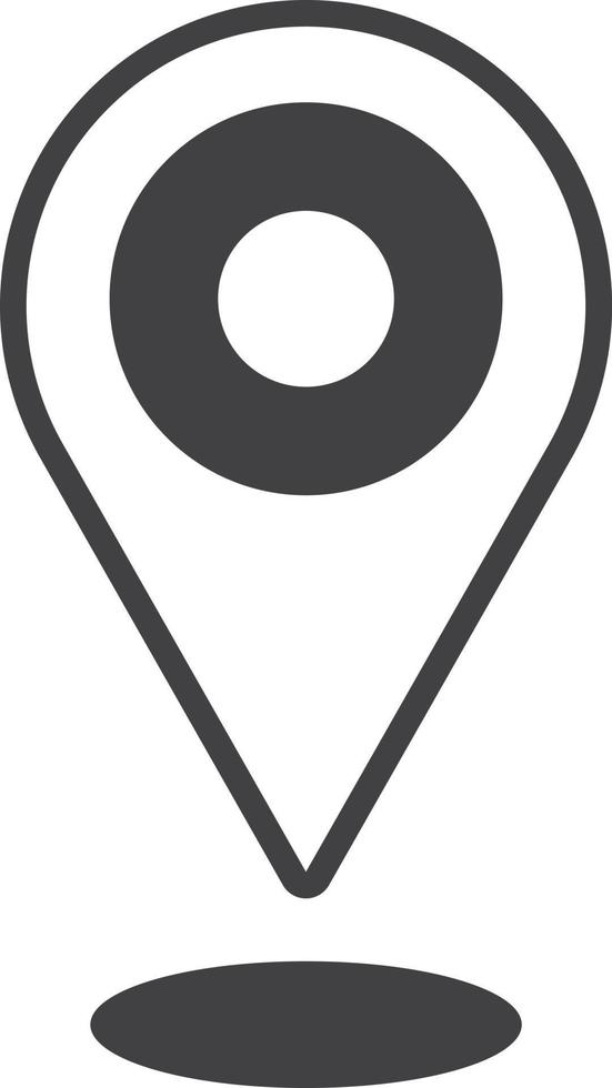 location pin illustration in minimal style vector