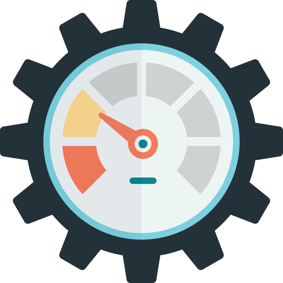 power gauge illustration in minimal style vector