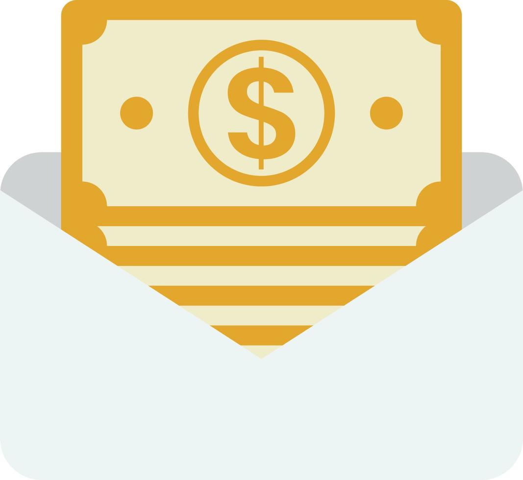 wallet and money illustration in minimal style vector