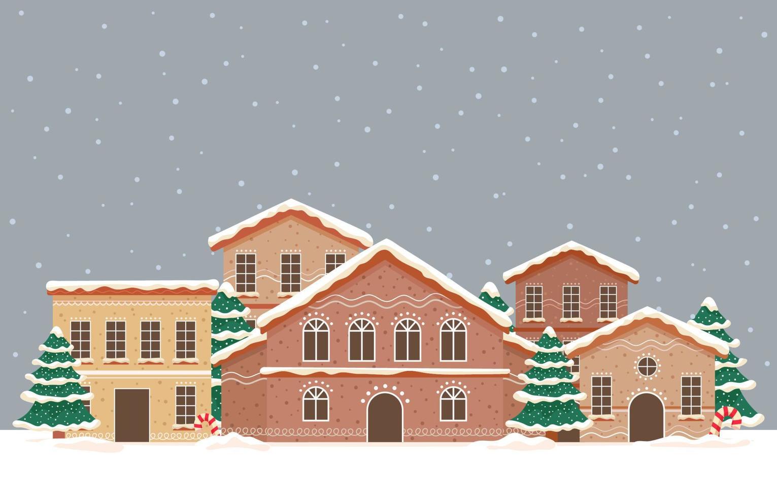 Gingerbread House Background vector